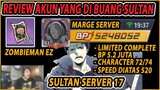🔥🔥 TOP UP RATUSAN JUTA!! AKUN SULTAN DI SERVER 17 - ONE PUNCH MAN:The Strongest