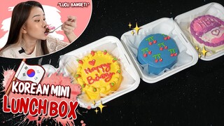 BIKIN KOREAN MINI CAKE LUNCH BOX! LUCU BANGETTT