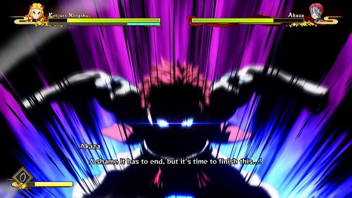Demon Slayer Hinokami Chronicles - Rengoku vs Akaza Boss Battle Gameplay (4k 60fps) 鬼滅の刃：ヒノカミ血風譚