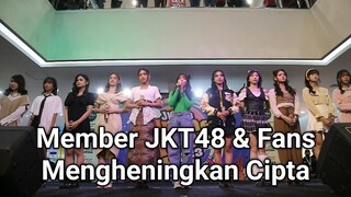 JKT48 | Member (Team Gracia) & Fans Mengheningkan Cipta & Doa Bersama Untuk Alm Ahmad Arsyad