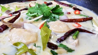 วิธีทำต้มข่าไก่ กะทิไม่แตกมัน รสเข้มข้น อร่อยสุดๆ / Tom Kha Gai (Thai Chicken Coconut Soup)