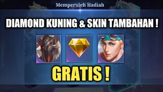 LOGIN SEKARANG !! ADA DIAMOND KUNING TAMBAHAN GRATIS ! ADA SKIN GRATIS JUGA BURUAN !!
