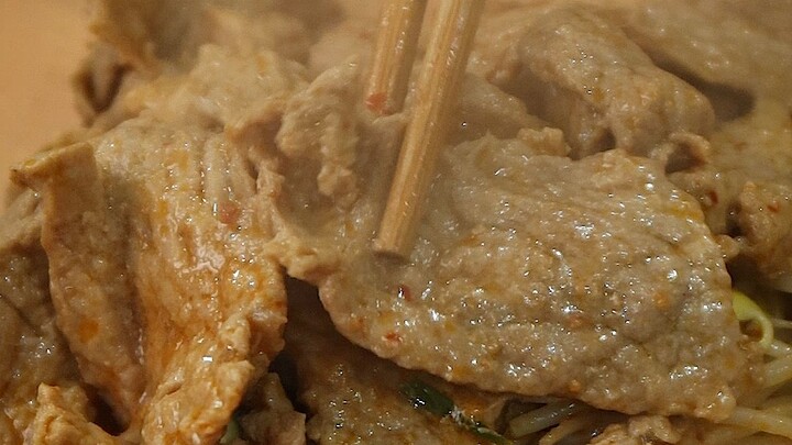 เนื้อสไลซ์ต้มน้ำ