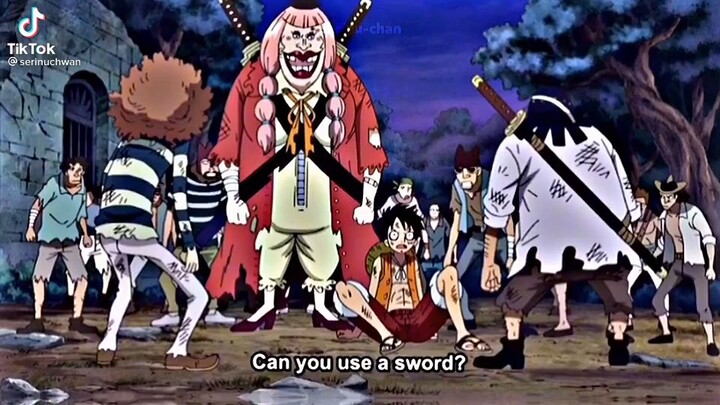 Luffy as the greates sword man