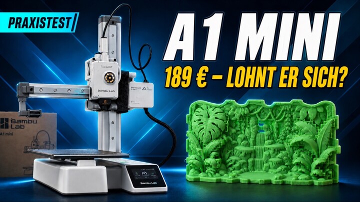 Bambu Lab A1 Mini für 189 Euro: Wie gut ist der kompakte 3D-Drucker wirklich?