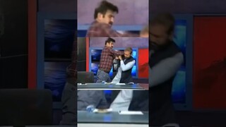 Sher Afzal Marwat and Afnan Ullah fight in live show. Afnan Ullah abused Imran Khan.