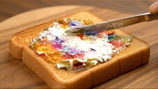 AI ASMR Spreading different cupcakes on toast #ai #relaxing #glasscutting #asmr