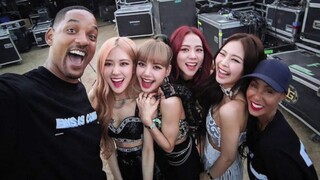 celebrities meeting blackpink