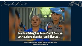 KABAG Ops Polres Resmi Di Pecat Buntut dari Penembakan sesama Polisi