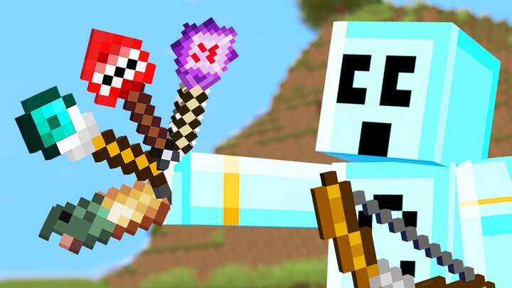 Minecraft but there's Custom Arrows