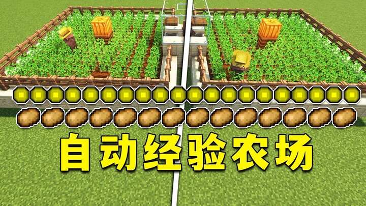 Minecraft: An automatic farm that can also produce experience, one machine for two purposes!