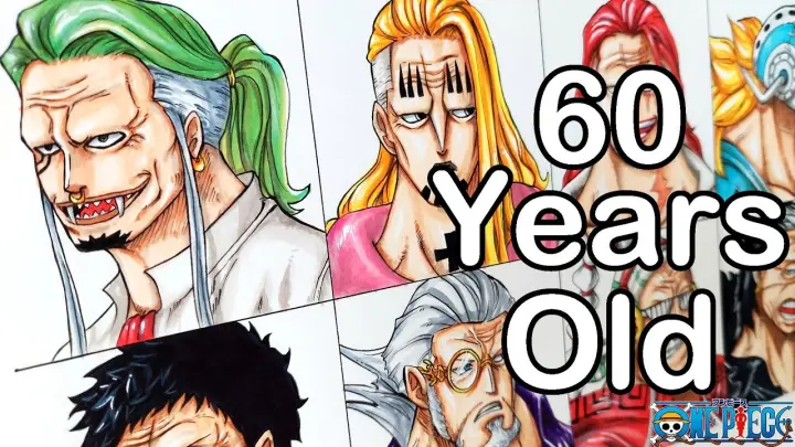 Drawing 60 Years Old One Piece Characters