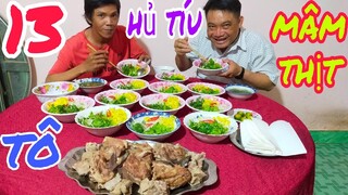 13 tô hủ tíu , mâm thịt Thánh Ròm và Tâm Chè ăn có hết không? Tâm Chè Vĩnh Long