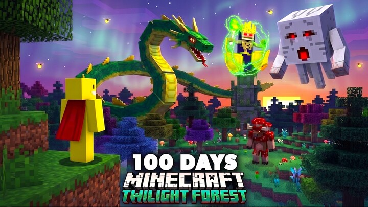 Passei 100 Dias PRESO na Twilight Forest - Minecraft o Filme