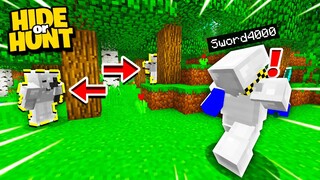 these Minecraft ENEMIES STALKED US to our SECRET BASE! - Hide Or Hunt #4