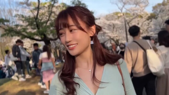 Take a walk in the sky. The cherry blossoms are in bloom. Let's challenge the needle sky.