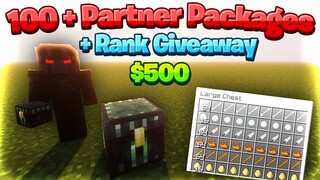 $500 ON PARTNER PACKAGES + RANK GIVEAWAY *SOTW* | Minecraft HCF