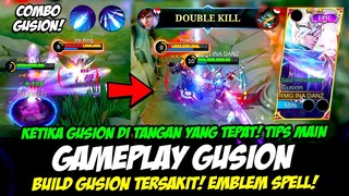 CARA MAIN GUSION TERBARU + COMBO GUSION PEMULA❗BUILD GUSION TERSAKIT 2023❗GAMEPLAY GUSION TOP GLOBAL