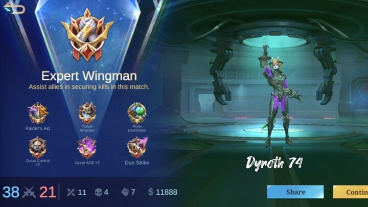 Dyroth on Golden Turret Map| Nice Sacrifice Chou | JemzInGame Dyroth Plays (74) | Mobile Legends