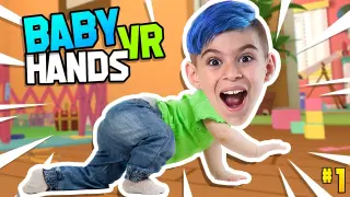 IM A BABY, HOME ALONE and IM GOING TO DESTROY EVERYTHING! Baby Hands VR Gameplay (Oculus Rift S)