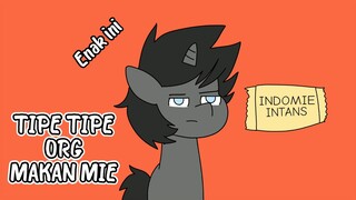 TIPE TIPE ORG MAKAN MIE
