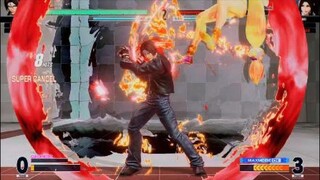 KOF15　チャンピオンvs覇者　京がギリギリの弱キック範囲から一気に決める