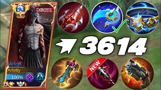 NEW ARLOTT UNDERRATED TRUE DAMAGE 1 SHOT BUILD! 100% BROKEN! BEST BUILD ARLOT - MLBB