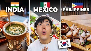 I Tried International Foods in Korea