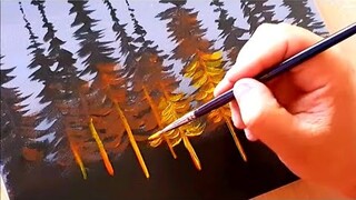 KING ART  N  1  EASY PAINTING      PINES IN THE NIGHT   N  137