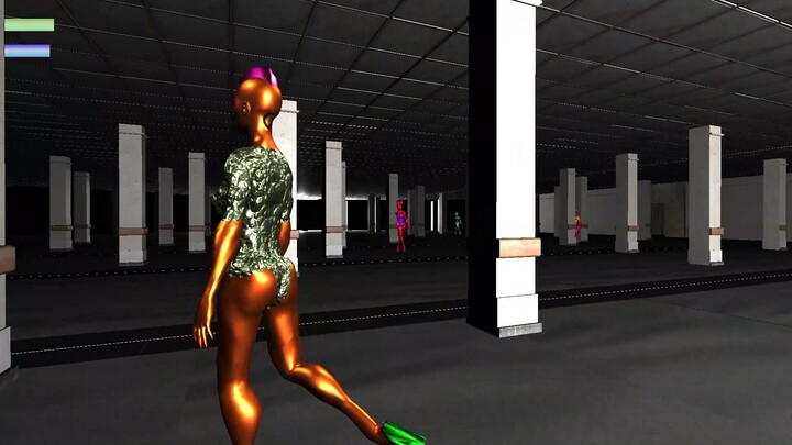 Lizardlady vs the aliens gameplay