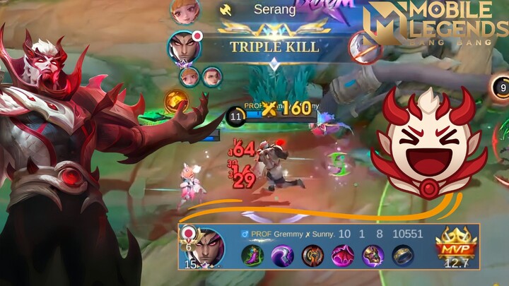 COMBO BROKEN ! YU ZHONG + ANGELA BIKIN LAWAN SESAK NAFAS|mobile legends
