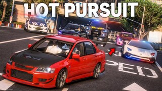 HOT PURSUIT EVO, AKSI POLISI MENGEJAR TIADA HENTI BERUJUNG NAIK KAPAL LAUT - GTA 5 ROLEPLAY