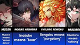 MEANING OF NAMES OF DEMON SLAYER CHARACTERS