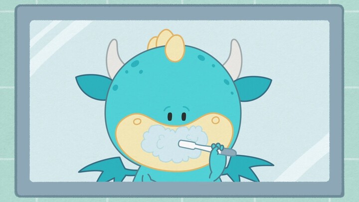 9. Babo the Dragon.  BRUSH YOUR TEETH / LAVARSE LOS DIENTES  (English / inglés)