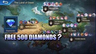 IS THE FREE 500 DIAMONDS REAL? - DOUBLE 11 DIAMOND VAULT AND MLBB MAP