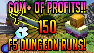 ICE SPRAY WAND ACQUIRED! FROM 150 F5 DUNGEON RUNS! | Hypixel Skyblock Dungeons