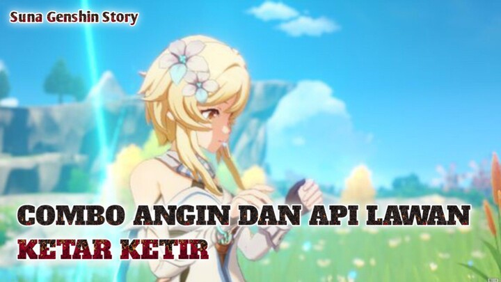 COMBO API DAN ANGIN, LAWAN KEWALAHAN | GENSHIN IMPACT GAMEPLAY