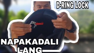 HOW TO INSERT & TIE D-RING LOCK HELMET | Evo XR-01 gamit ko