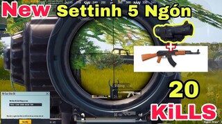 PUBG Mobile | New 😱 Setting 5 Ngón Solo Squad Quét Sạch Livik - Có Mã Code | NhâmHNTV