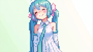 初音未来可爱像素摇