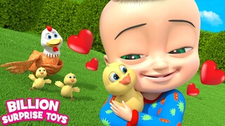 Bayi bersenang-senang dengan induk ayam! Lagu untuk Anak-anak
