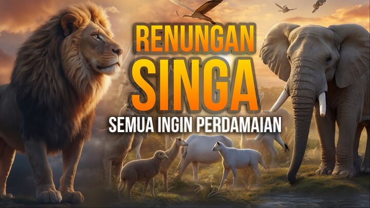 Renungan Singa: Rimba ingin damai
