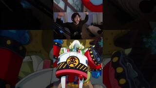 🤫the radical beam is insanity  #onepiece #franky  #reaction