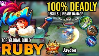 RUBY BEST BUILD 2022 | TOP GLOBAL RUBY GAMEPLAY | MOBILE LEGENDS✓