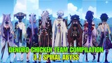 Jadeplume Terrorshroom Team Compilation - New Spiral Abyss 3.7 Floor 12 Various Team Comp Showcase