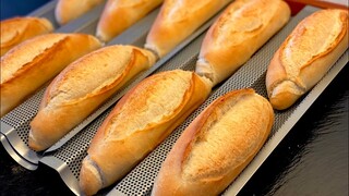 Công thức chuẩn bánh mì Việt Nam2 chuyên nghiệp/Vietnamese baguette_bánh mì vỏ giòn ruột xốp_Bếp Hoa