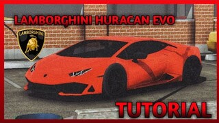 How to make a Lamborghini Huracan EVO in Car Parking Multiplayer