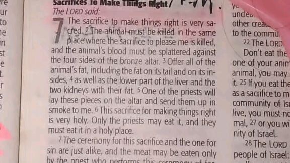 Daily Verse.       Leviticus 7:1-10
