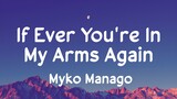 If Ever You're In My Arms Again - Peabo Bryson | Cover by Myko Mañago (Lyrics)