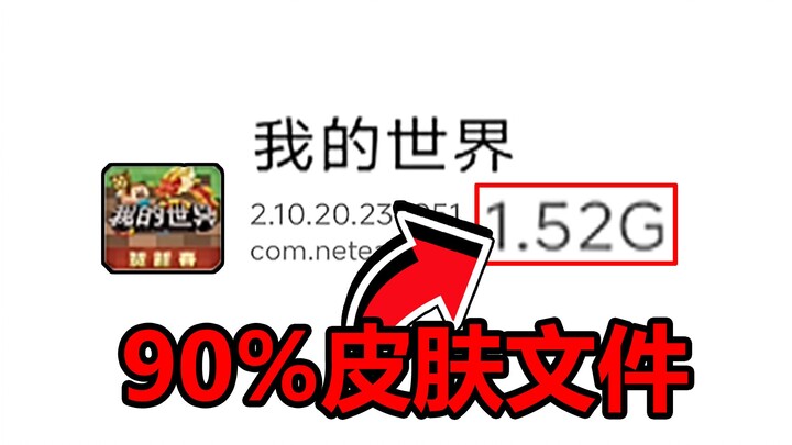 Netease's Minecraft skin files supposedly account for 90%? That's insane!